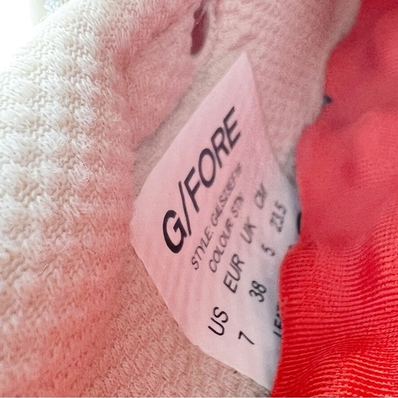 New G/FORE Womens Golf Shoes Size 7 Leather Loafers Tassel Brogue Cruiser Stone - Picture 8 of 10